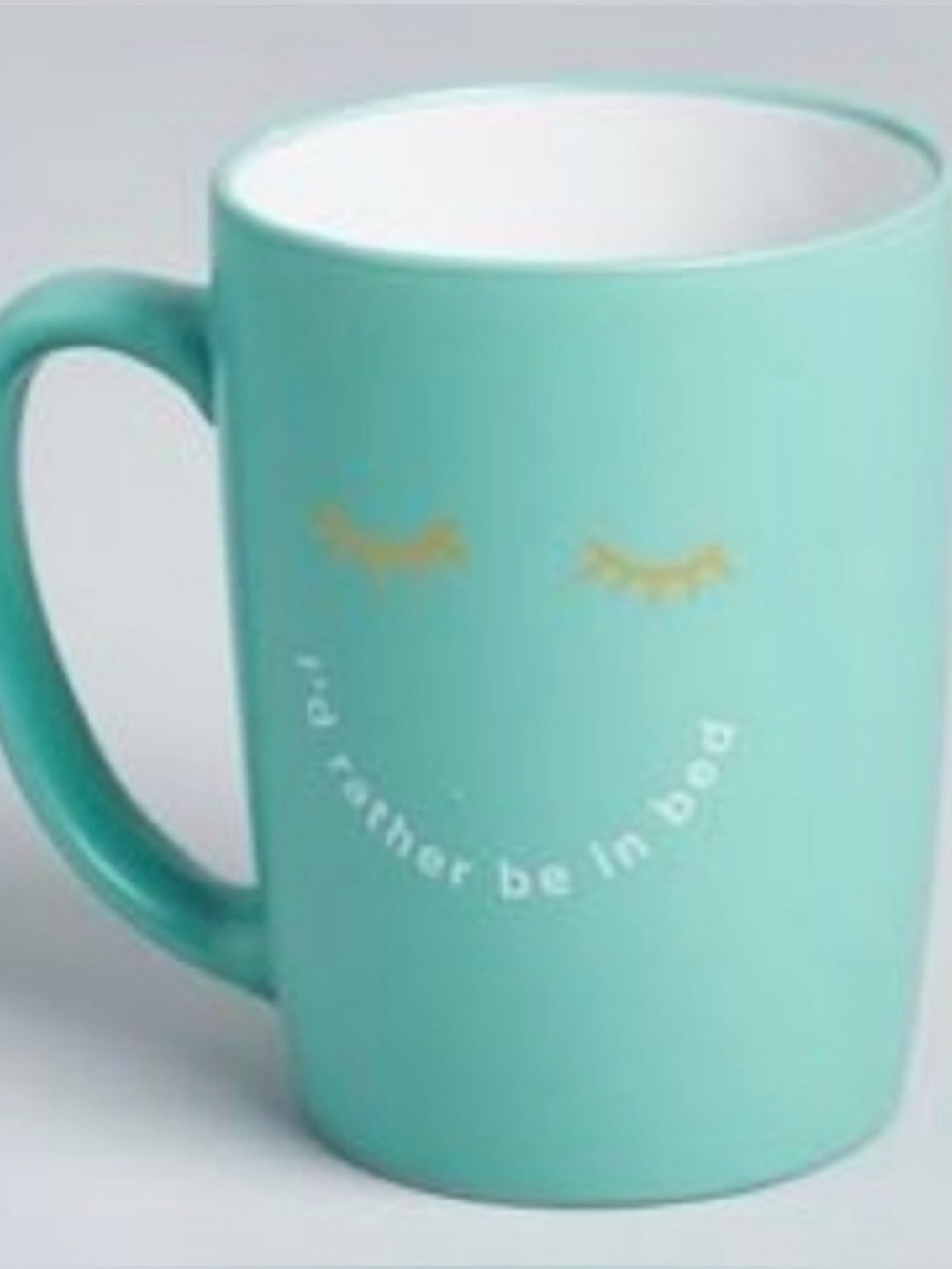 Ayesha Curry "I'd Rather Be In Bed" Oversized Coffee Cup/ Mug 15 oz. NWT NIB - Picture 3 of 16